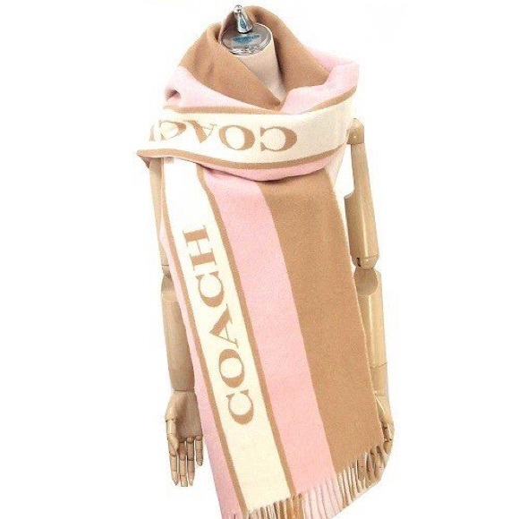 Coach Varsity Stripe Oversized Scarf - Picture 5 of 8